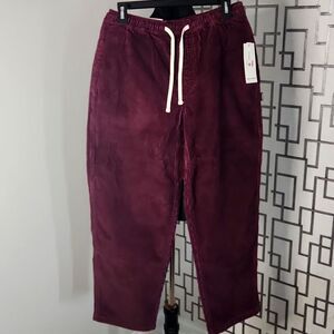 Corduroy Pants | Low Rise, Tapered Leg | Size S/P